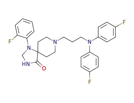 8-{3-[Bis-(4-fluoro-phenyl)-amino]-propyl}-1-(2-fluoro-phenyl)-1,3,8-triaza-spiro[4.5]decan-4-one
