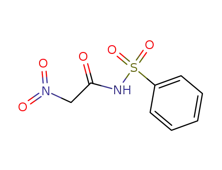Molecular Structure of 135082-02-9 (N-phenylsulfonyl-2-nitroacetamide)
