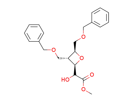 ((2R,3R,4S)-3,4-Bis-benzyloxymethyl-oxetan-2-yl)-hydroxy-acetic acid methyl ester