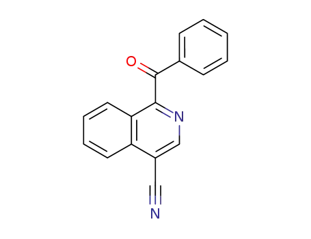 Molecular Structure of 105702-32-7 (4-Isoquinolinecarbonitrile, 1-benzoyl-)