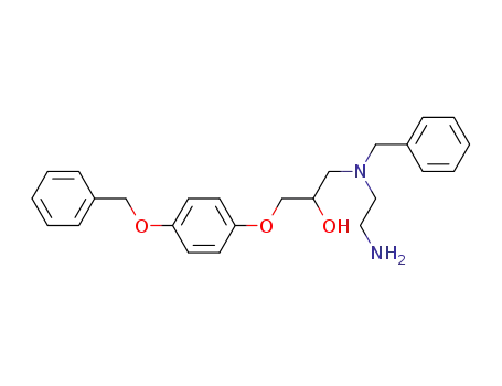 Molecular Structure of 69630-05-3 (N-<2-<N-benzyl<3-<4(benzyloxy)phenoxy>-2-hydroxypropyl>amino>ethyl>ethylamine)