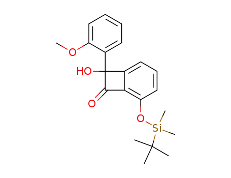 5-(tert-Butyl-dimethyl-silanyloxy)-8-hydroxy-8-(2-methoxy-phenyl)-bicyclo[4.2.0]octa-1,3,5-trien-7-one