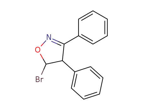 Molecular Structure of 126079-66-1 (5-Bromo-3,4-diphenyl-4,5-dihydro-isoxazole)