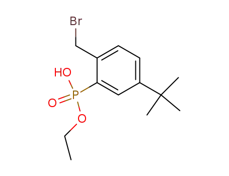 Phosphonic acid, [2-(bromomethyl)-5-(1,1-dimethylethyl)phenyl]-,
monoethyl ester