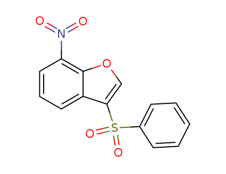 Molecular Structure of 497963-93-6 (Benzofuran, 7-nitro-3-(phenylsulfonyl)-)