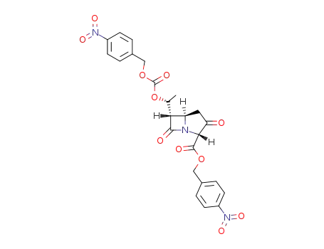 (+/-)-p-nitrobenzyl 6α-<(1R<sup>*</sup>)-1-(p-nitrobenzyloxycarbonyloxy)ethyl>-3,7-dioxo-1-azabicyclo<3.2.0>heptane-2-carboxylate