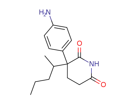 Molecular Structure of 405197-83-3 (2,6-Piperidinedione, 3-(4-aminophenyl)-3-(1-methylbutyl)-)