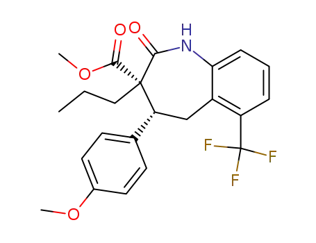 (3S,4S)-4-(4-Methoxy-phenyl)-2-oxo-3-propyl-6-trifluoromethyl-2,3,4,5-tetrahydro-1H-benzo[b]azepine-3-carboxylic acid methyl ester