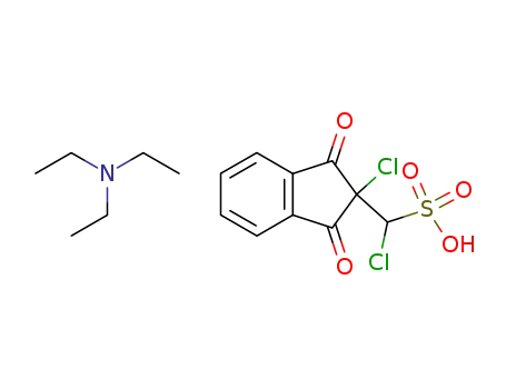 Triethylammonium-<chloro-(2-chloro-1,3-dioxo-2-indanyl)-methanesulfonate>