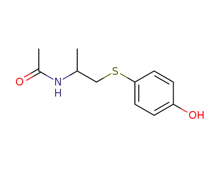 Molecular Structure of 128008-74-2 (Acetamide, N-[2-[(4-hydroxyphenyl)thio]-1-methylethyl]-)