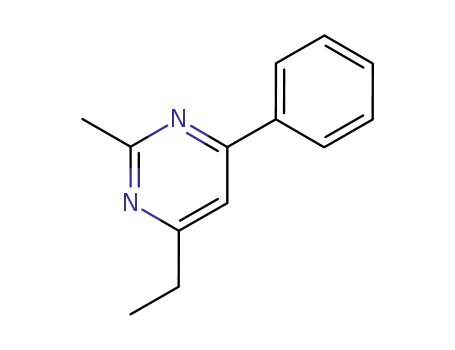 Molecular Structure of 89966-73-4 (Pyrimidine, 4-ethyl-2-methyl-6-phenyl-)