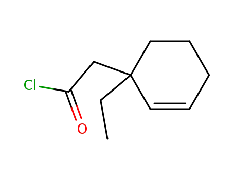 2-Cyclohexene-1-acetyl chloride, 1-ethyl-
