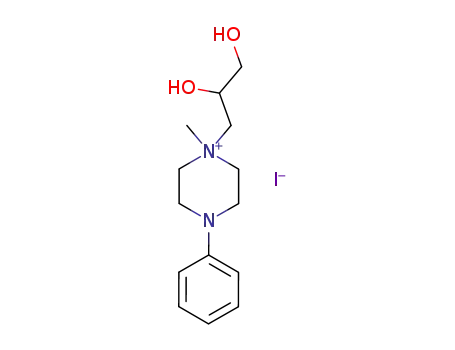 Piperazinium, 1-(2,3-dihydroxypropyl)-1-methyl-4-phenyl-, iodide