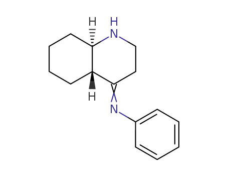 Molecular Structure of 63825-25-2 (Benzenamine, N-(octahydro-4(1H)-quinolinylidene)-, trans-)