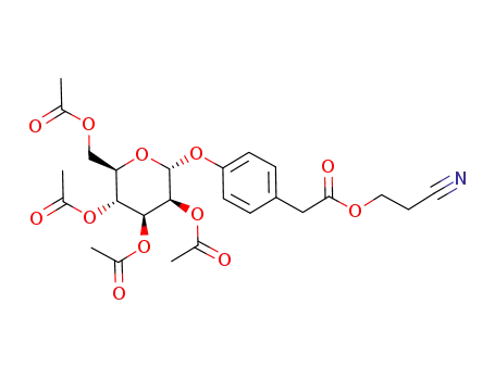 [(4-tetra-O-acetyl-α-D-mannopyranosyloxy)phenyl]acetic acid 2-cyanoethyl ester
