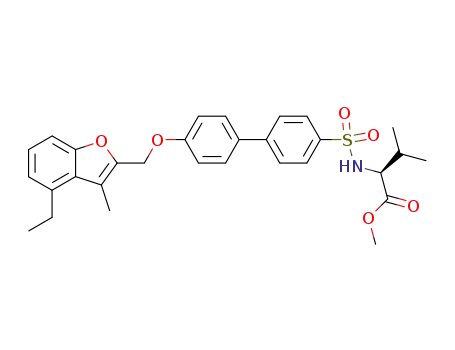 methyl N-({4'-[(4-ethyl-3-methyl-1-benzofuran-2-yl)methoxy]-1,1'-biphenyl-4-yl}sulfonyl)-L-valinate