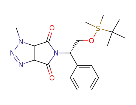 5-<(S)-2-<<(1,1-Dimethylethyl)dimethylsilyll>oxy>-1-phenylethyl>-3a,6a-dihydro-1-methylpyrrolo<3,4-d>-1,2,3-triazole-4,6(1H,5H)-dione