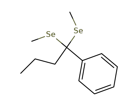 Benzene, [1,1-bis(methylseleno)butyl]-