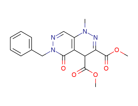 Pyridazino[4,5-c]pyridazine-3,4-dicarboxylic acid,
1,4,5,6-tetrahydro-1-methyl-5-oxo-6-(phenylmethyl)-, dimethyl ester