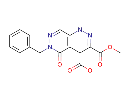 Pyridazino[4,5-c]pyridazine-3,4-dicarboxylic acid,
1,4,5,6-tetrahydro-1-methyl-5-oxo-6-(phenylmethyl)-, dimethyl ester