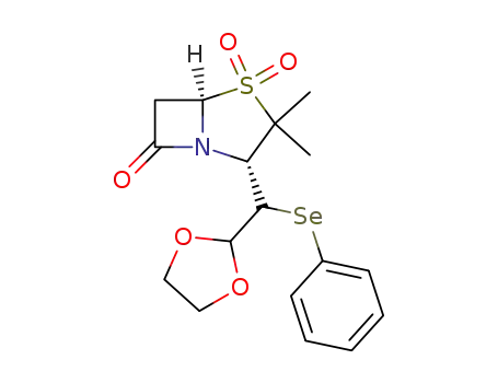 2-[[1,3]dioxolan-2-yl(phenylselenyl)methyl]-3,3-dimethyl-4,4-dioxo-4-thia-1-azabicyclo[3.2.0]heptan-7-one