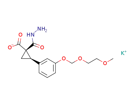 Potassium; (1S,2R)-1-hydrazinocarbonyl-2-[3-(2-methoxy-ethoxymethoxy)-phenyl]-cyclopropanecarboxylate
