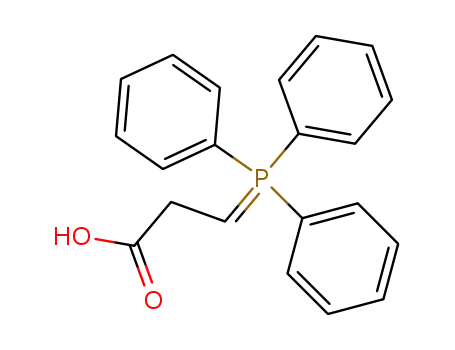 Molecular Structure of 63129-91-9 (Propanoic acid, 3-(triphenylphosphoranylidene)-)