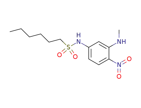 N-<3-(methylamino)-4-nitrophenyl>hexanesulfonamide