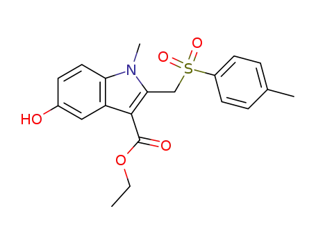 5-hydroxy-1-methyl-2-(toluene-4-sulfonylmethyl)-1<i>H</i>-indole-3-carboxylic acid ethyl ester