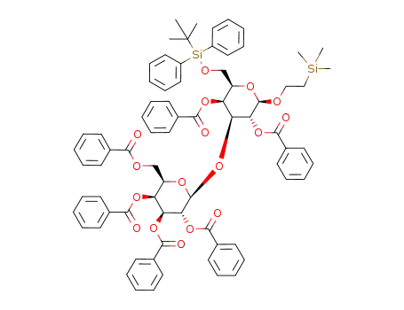 2-(trimethylsilyl)ethyl 2,3,4,6-tetra-O-benzoyl-β-D-galactopyranosyl-(1->3)-2,4-di-O-benzoyl-6-O-(tert-butyldiphenylsilyl)-β-D-galactopyranoside
