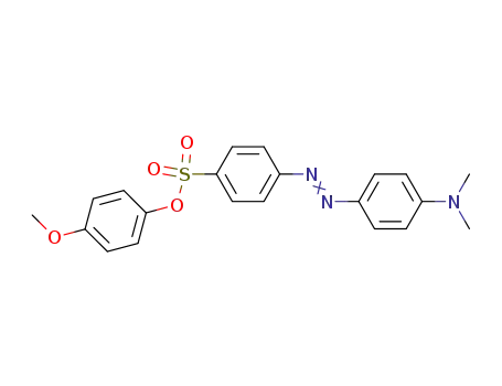 Molecular Structure of 146303-62-0 (4-(4-Dimethylamino-phenylazo)-benzenesulfonic acid 4-methoxy-phenyl ester)