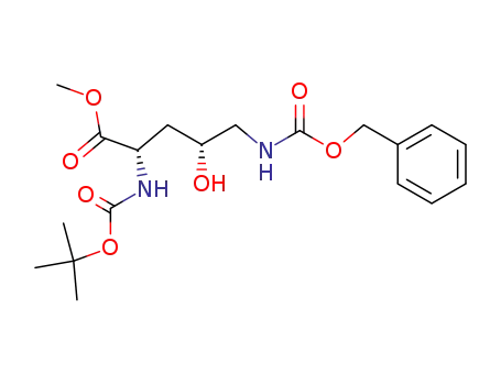 methyl (2S,4R)-5-benzyloxycarbonylamino-2-tert-butoxycarbonylamino-4-hydroxypentanoate