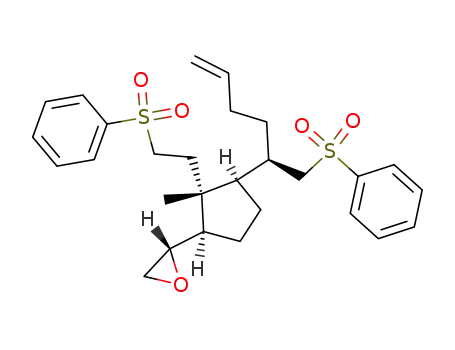 (S)-2-[(1R,2R,3R)-2-(2-Benzenesulfonyl-ethyl)-3-((R)-1-benzenesulfonylmethyl-pent-4-enyl)-2-methyl-cyclopentyl]-oxirane
