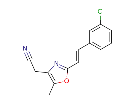 2-(3-Chlorostyryl)-4-cyanomethyl-5-methyloxazole