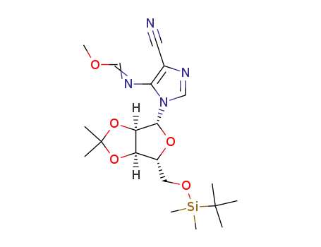 5-[(methoxymethylene)amino]-1-[5-O-(tert-butyldimethylsilyl)-2,3-O-(isopropylidene)-β-D-ribofuranosyl]imidazole-4-nitrile