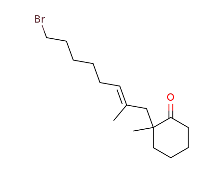2-((E)-8-Bromo-2-methyl-oct-2-enyl)-2-methyl-cyclohexanone