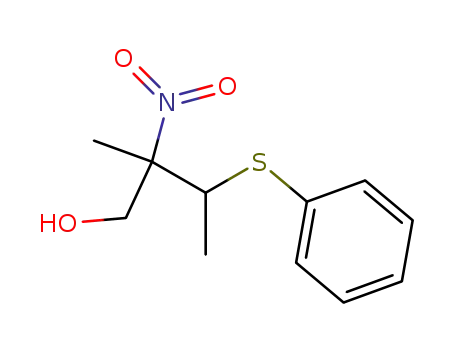 1-Butanol, 2-methyl-2-nitro-3-(phenylthio)-