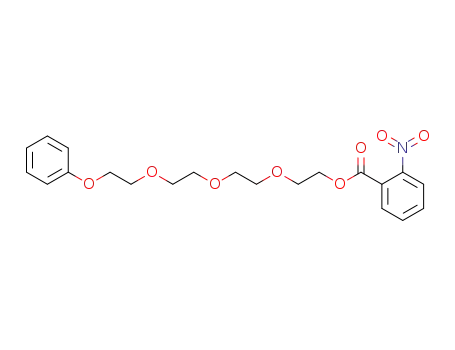 Molecular Structure of 89346-84-9 (Ethanol, 2-[2-[2-(2-phenoxyethoxy)ethoxy]ethoxy]-, 2-nitrobenzoate)