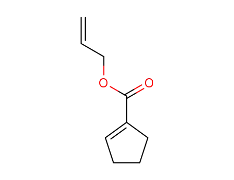 Molecular Structure of 59253-91-7 (1-Cyclopentene-1-carboxylicacid,2-propenylester(9CI))