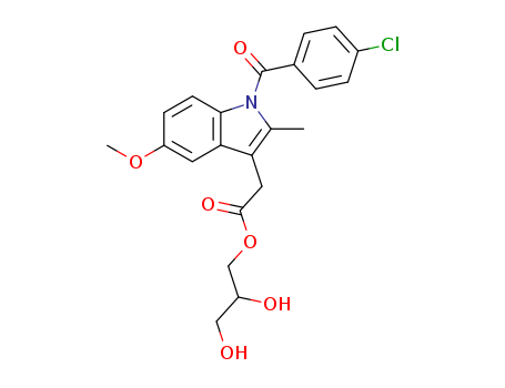 1H-Indole-3-acetic acid, 1-(4-chlorobenzoyl)-5-methoxy-2-methyl-,2,3-d ihydroxypropyl ester