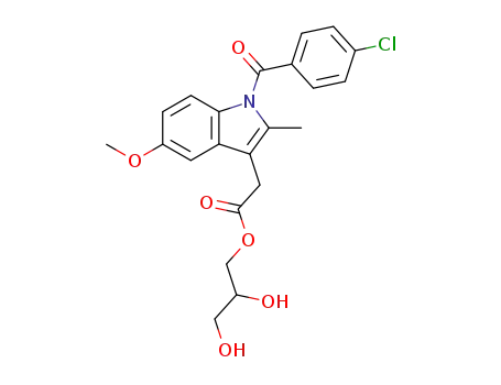 1H-인돌-3-아세트산, 1-(4-클로로벤조일)-5-메톡시-2-메틸-,2,3-디히드록시프로필 에스테르