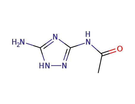 Molecular Structure of 80616-55-3 (N-(5-amino-1H-1,2,4-triazol-3-yl)acetamide(SALTDATA: FREE))