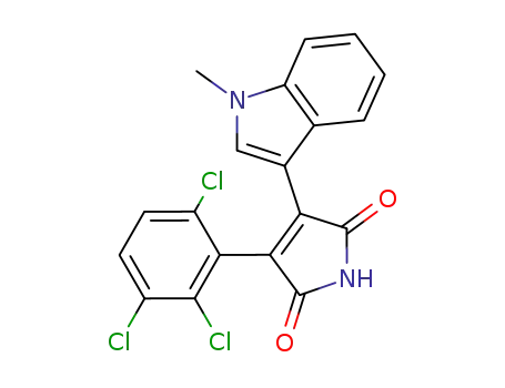 1H-Pyrrole-2,5-dione,
3-(1-methyl-1H-indol-3-yl)-4-(2,3,6-trichlorophenyl)-