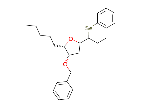 (2S,3S)-3-Benzyloxy-2-pentyl-5-(1-phenylselanyl-propyl)-tetrahydro-furan