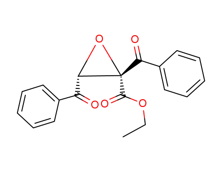 Molecular Structure of 90043-59-7 (Oxiranecarboxylic acid, 2,3-dibenzoyl-, ethyl ester, cis-)