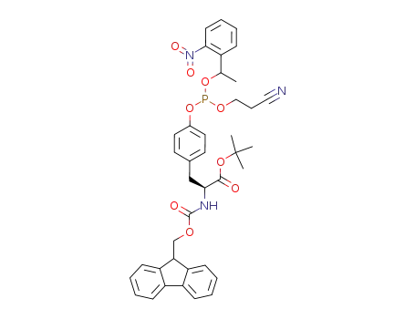 3-(4-{(2-cyano-ethoxy)-[1-(2-nitro-phenyl)-ethoxy]-phosphanyloxy}-phenyl)-2-(9<i>H</i>-fluoren-9-ylmethoxycarbonylamino)-propionic acid <i>tert</i>-butyl ester