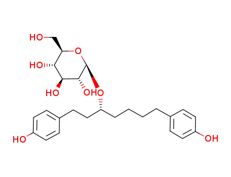 b-D-Glucopyranoside,(1R)-5-(4-hydroxyphenyl)-1-[2-(4-hydroxyphenyl)ethyl]pentyl