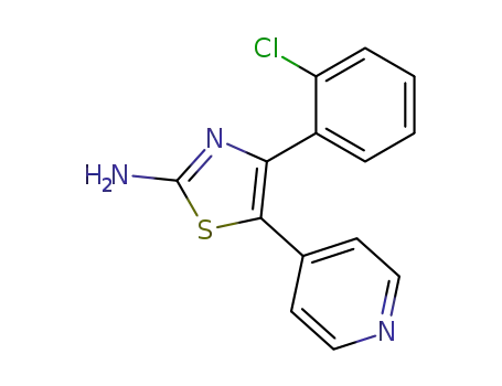 2-Thiazolamine, 4-(2-chlorophenyl)-5-(4-pyridinyl)-