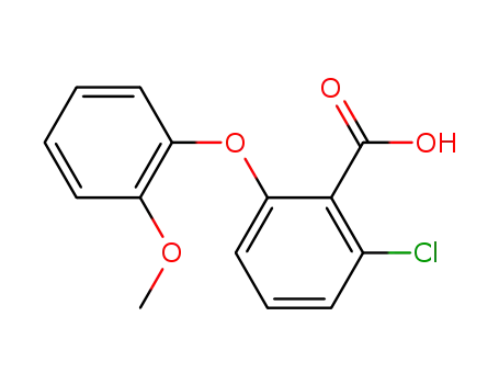 Molecular Structure of 121618-91-5 (2-chloro-6-(2-methoxyphenoxy)benzoic acid)