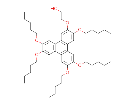 Molecular Structure of 111689-43-1 (Ethanol, 2-[[3,6,7,10,11-pentakis(pentyloxy)-2-triphenylenyl]oxy]-)